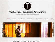 Tablet Screenshot of gentlemenadventurers.com